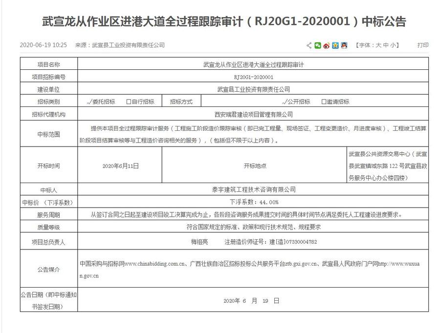武夷龍從作業(yè)區(qū)進(jìn)港大道全過程跟蹤審計（RJ20G1-2020001）中標(biāo)公告.jpg