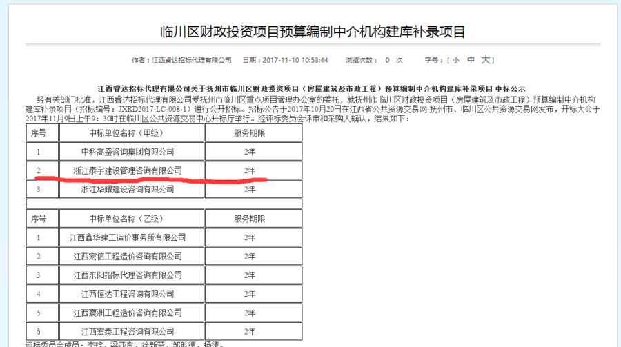 2017.10.20臨川區(qū)財(cái)政投資項(xiàng)目預(yù)算編制中介結(jié)構(gòu)建庫(kù)補(bǔ)錄項(xiàng)目中標(biāo).png